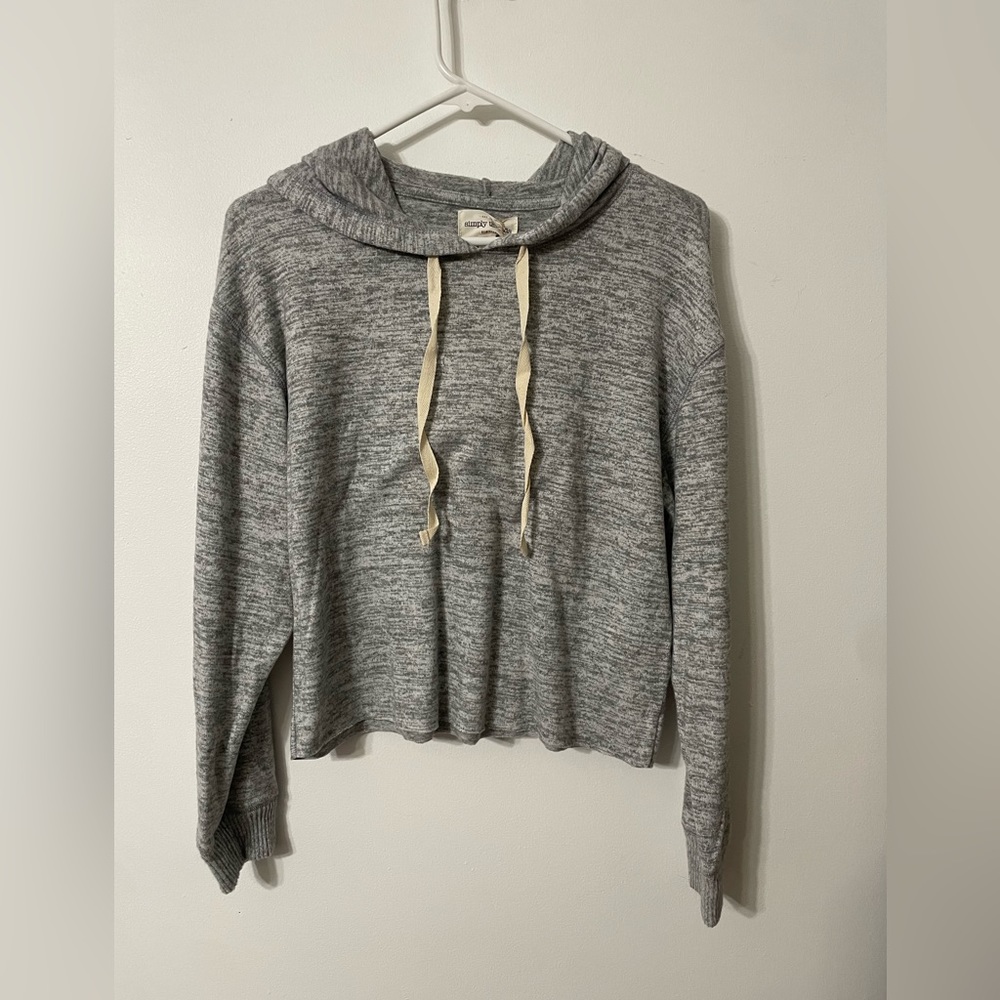 Simply Threads Heather Grey Super Soft Pull Over Cropped Sweatshirt